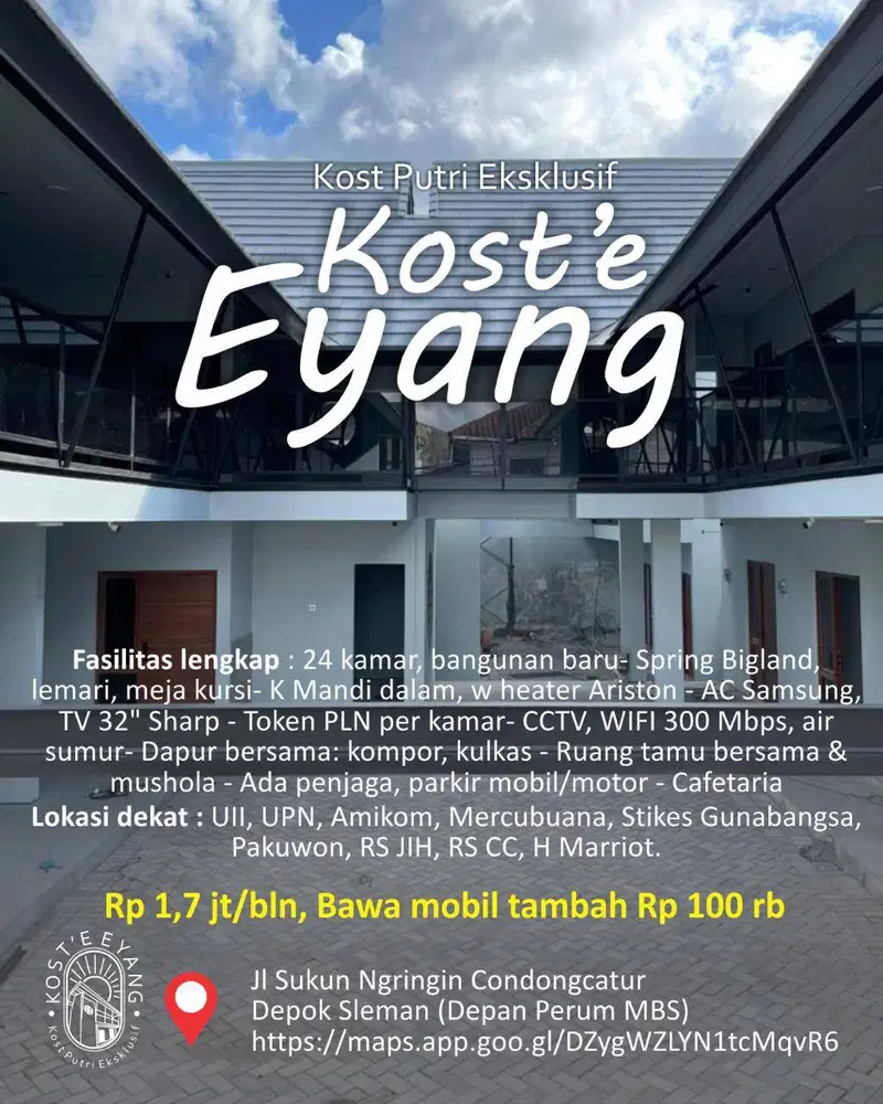 Kost Putri Eksklusif Condongcatur