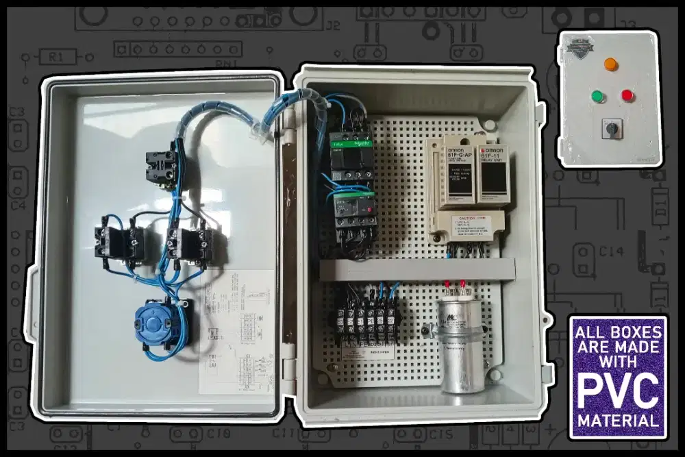 Panel/ Control box pompa SP 1PH 220 VAC type PSC.