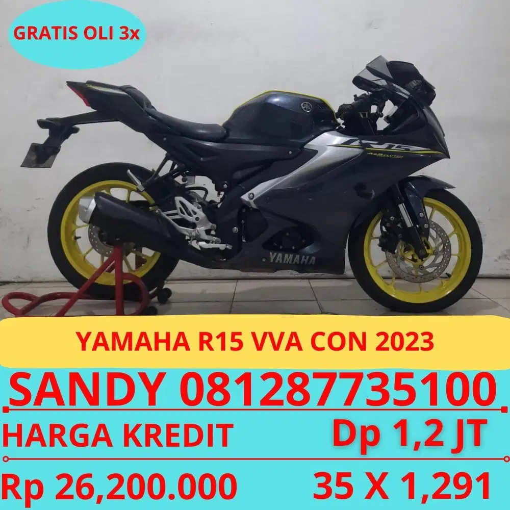 YAMAHA R15 VVA CON 2023 DP HANYA 1,2 JT GUYSSS