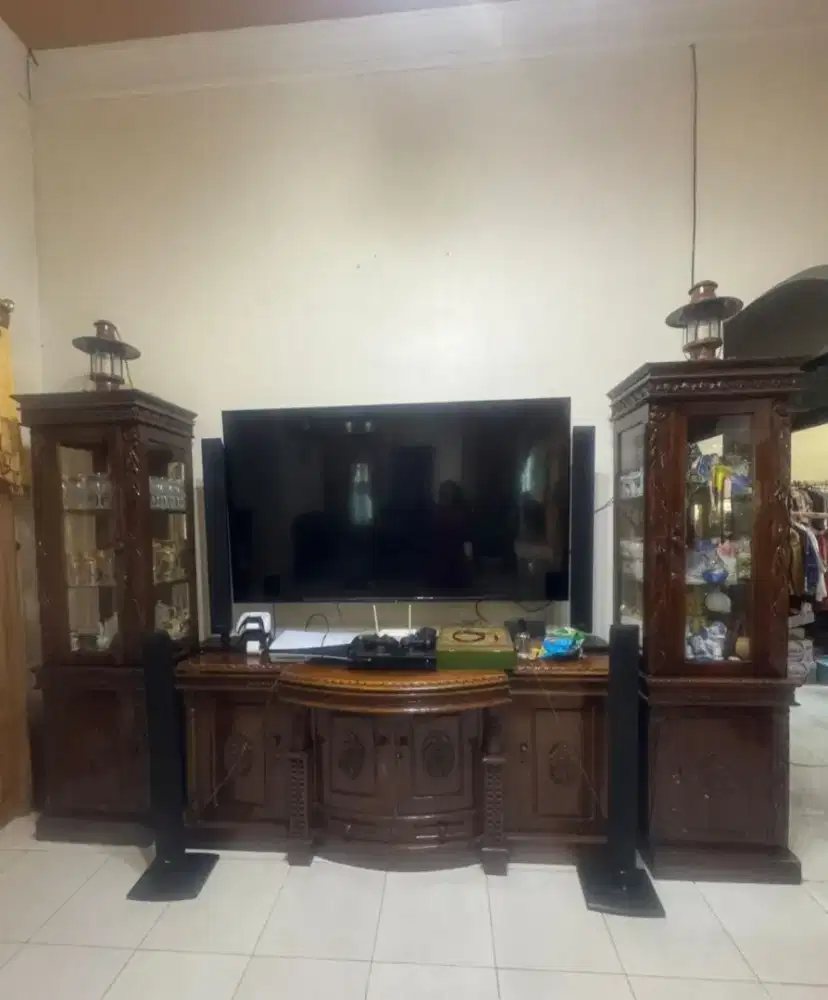 Rak tv set Jati ukir