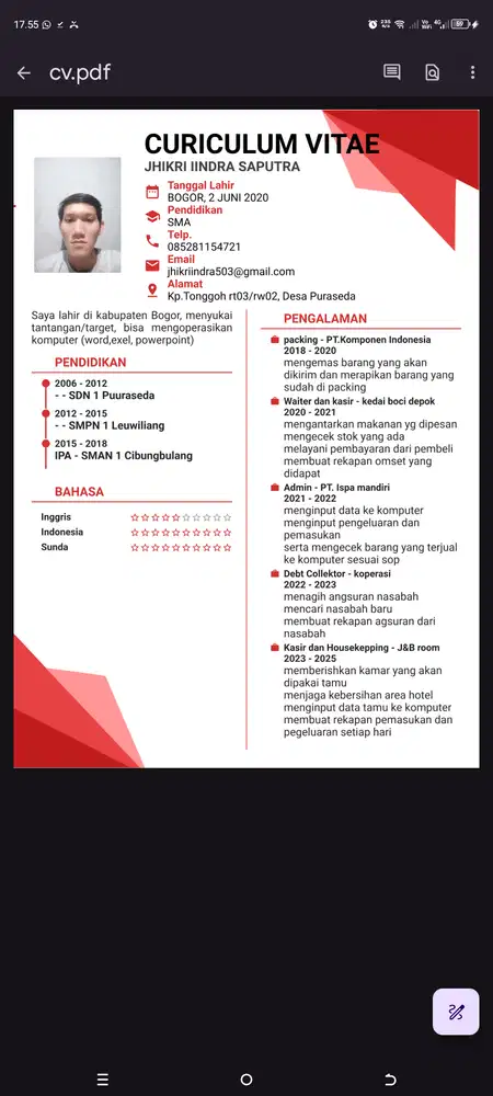 Cari pekerjaan, umur 25th