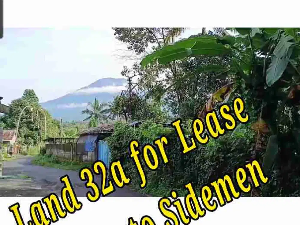 Land 32a for Lease close to Sidemen Traditional Village Bali