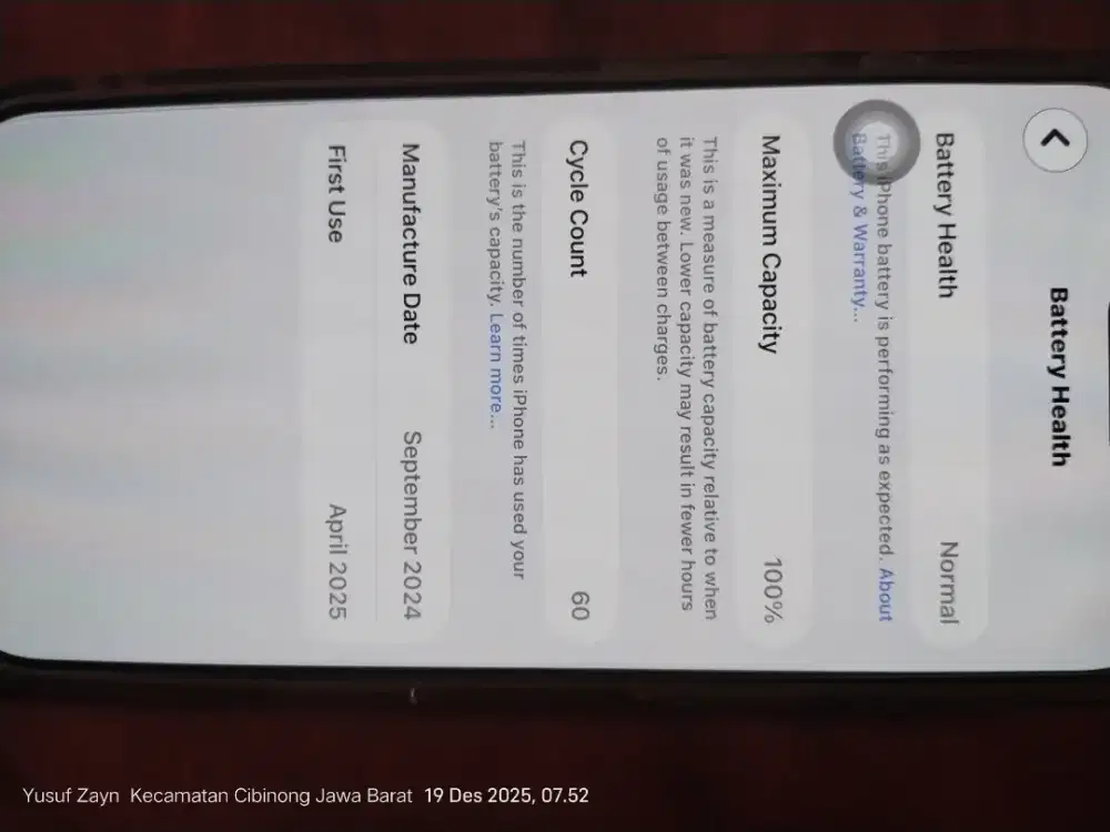 Iphone 16 pro 128  warna titanium