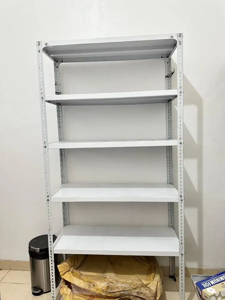 Rak dapur 5 tingkat warna putih