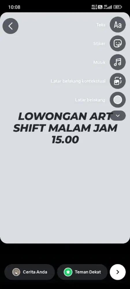 lowongan ART shift malam