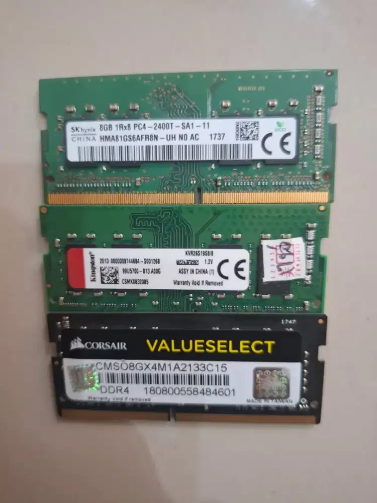 Ram laptop sodimm 8gb ddr4 2133/2400/2666