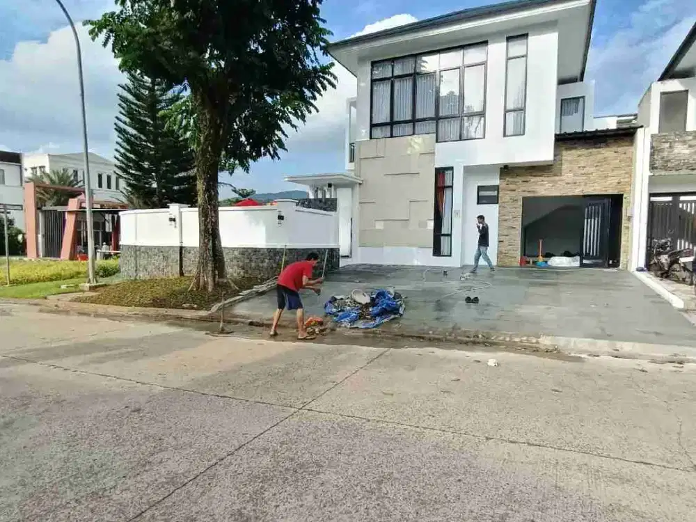 Rumah hook kolam renang furnished cluster Sentul city Bogor
