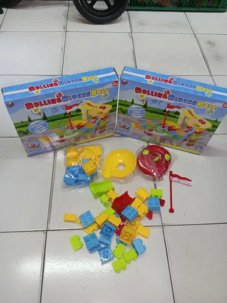 Mainan Anak Rolling Block Ball