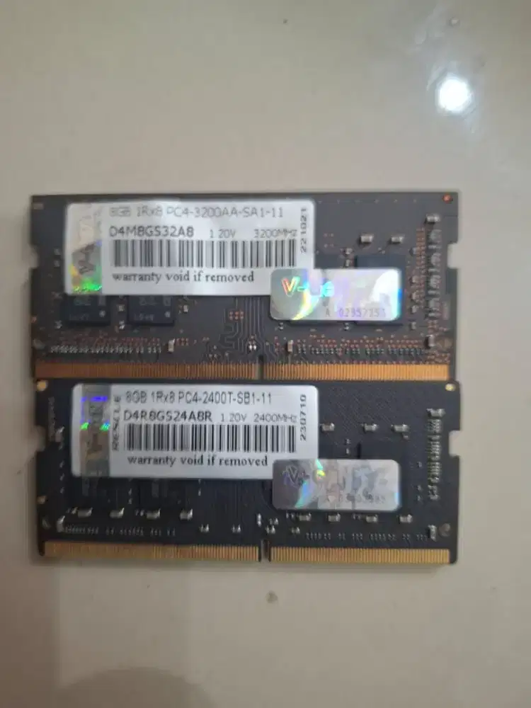 Ram laptop sodimm 8gb ddr4 2400 dan 3200 merk VGEN