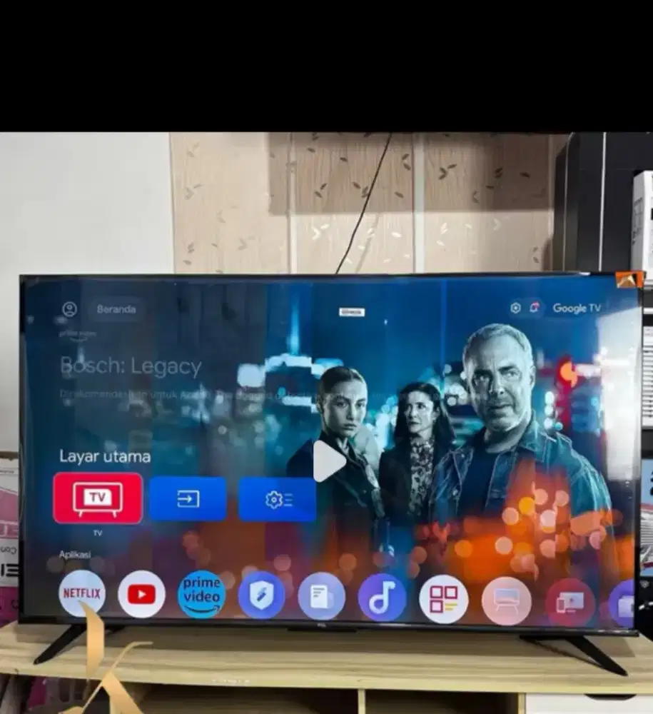 Tv TCL 55 inch mulus fullset beli dari baru