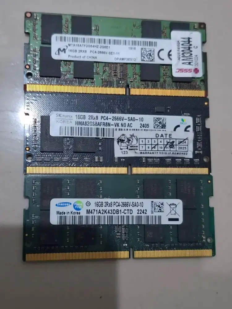 Ram laptop sodimm 16gb ddr4 2666mhz