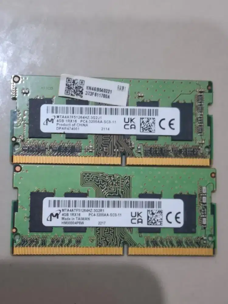 Ram laptop sodimm 4gb ddr4 pc3200