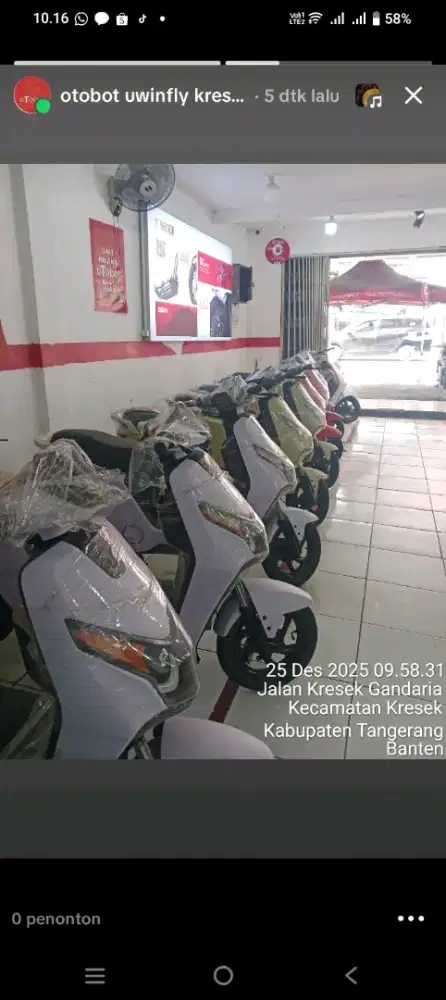 Sepeda listrik otobot Uwinfly