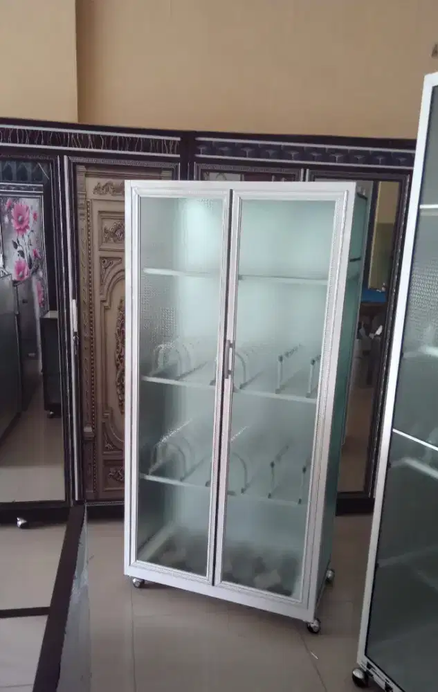 Lemari piring almanium 2 pt