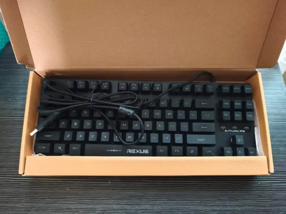 ORIGINAL PROFESSIONAL GAMING KEYBOARD REXUS BATTLEFIRE K9TKL
