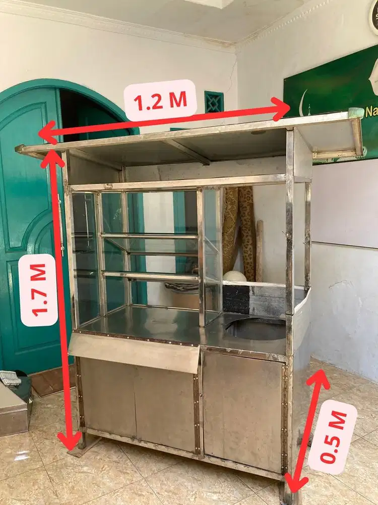 Gerobak jualan full stainless