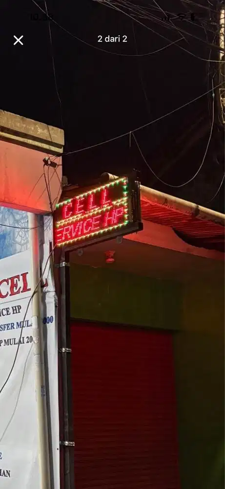 Running teks ukuran 65x30