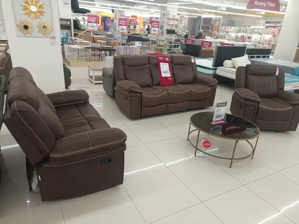 PROMO SUPER AKHIR TAHUN !! SOFA SET RECLINER MEWAH