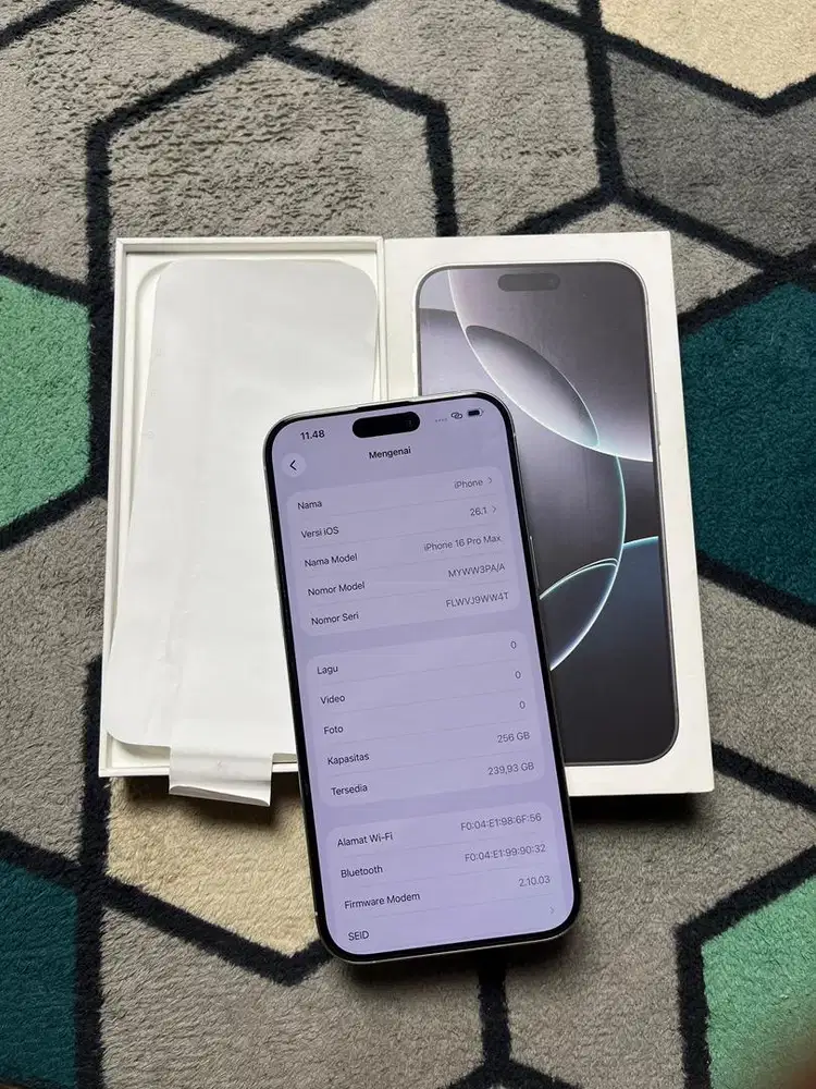 Iphone 16 promax 256 ibox