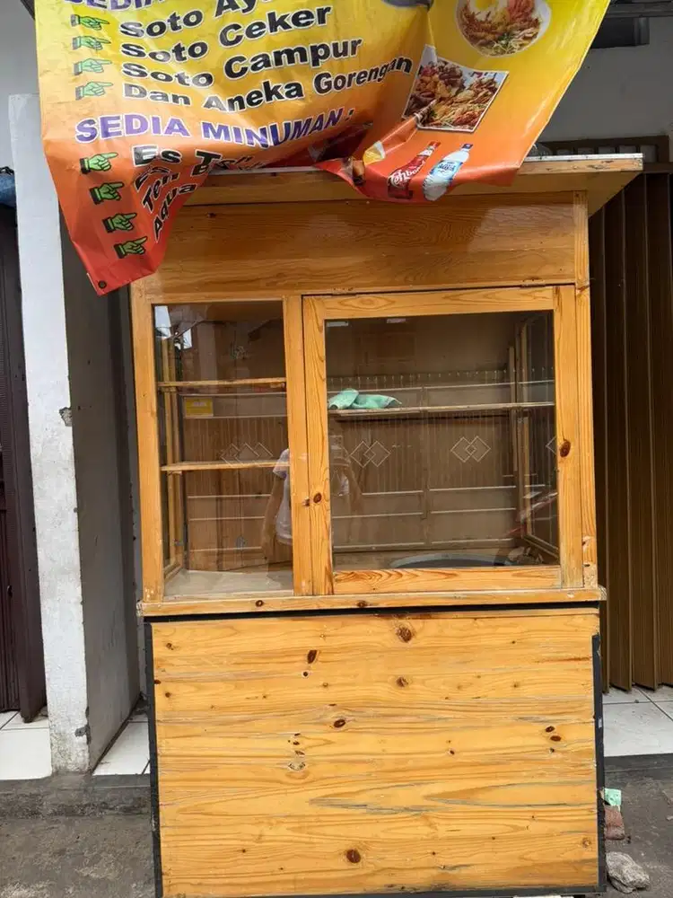 Gerobak harga murah kayu jati awet