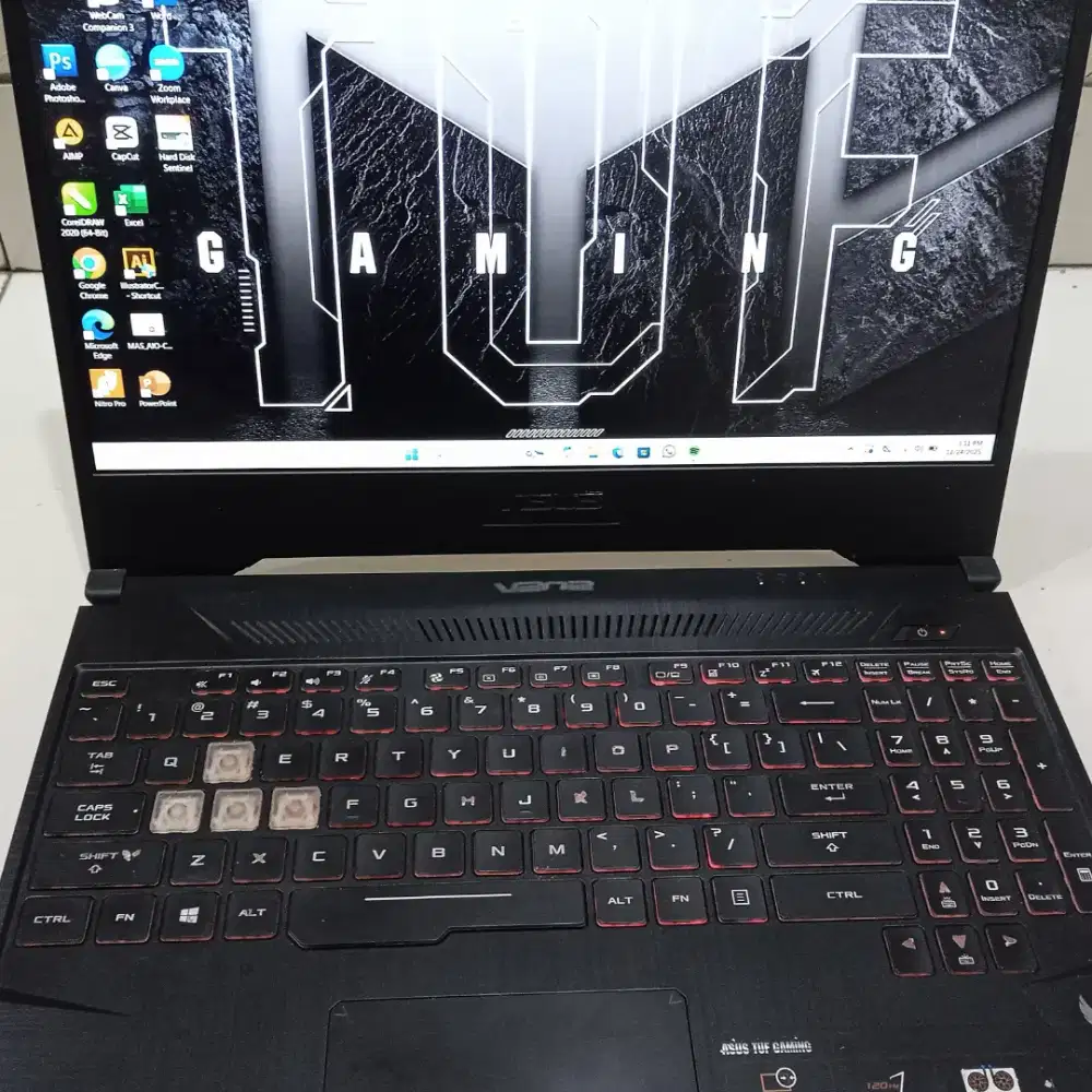 Asus Tuf FX505D Ryzen 5 GTX 1050 3gb ram 8/SSD 256/Hdd 1 tb