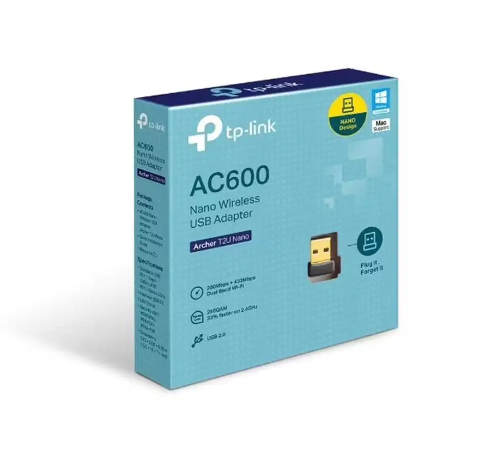 TP-Link Archer T2U Nano AC600 Nano Wireless USB Adapter