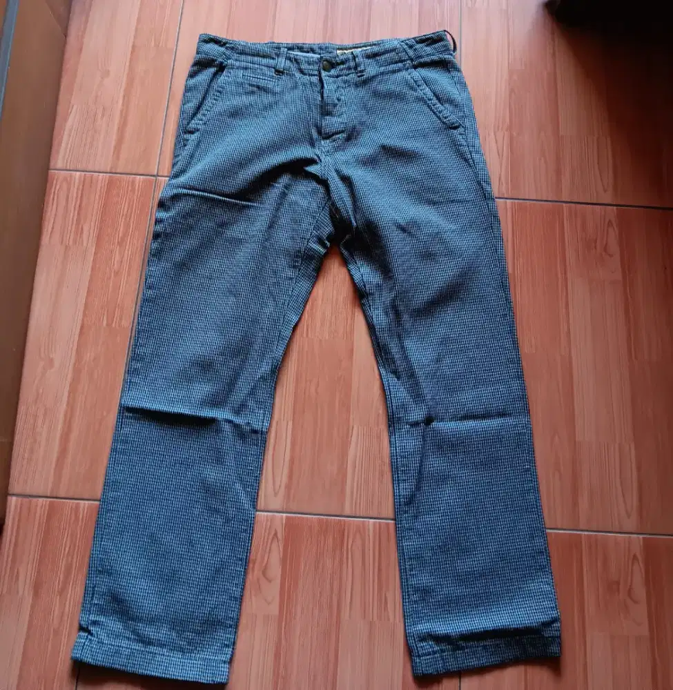 Wrangler chino gray motif sz 28 100% original