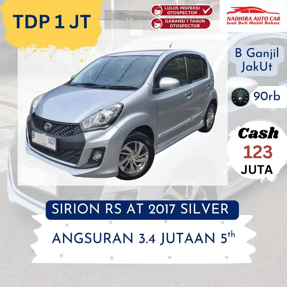 Promo DP 1 Juta Sirion RS AT 2017 Silver