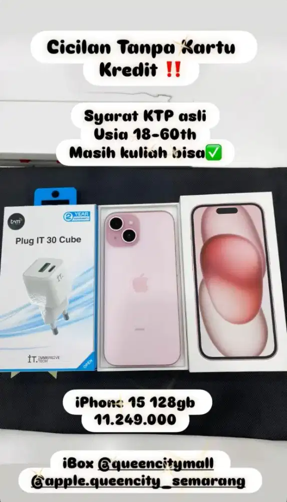 IPHONE 15 CICILAN 0% TANPA KARTU KREDIT