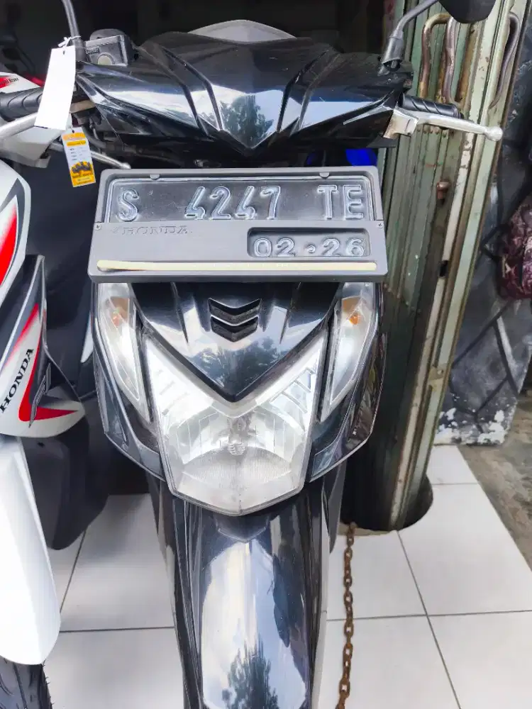 Honda beat tahun 2016 plat moker