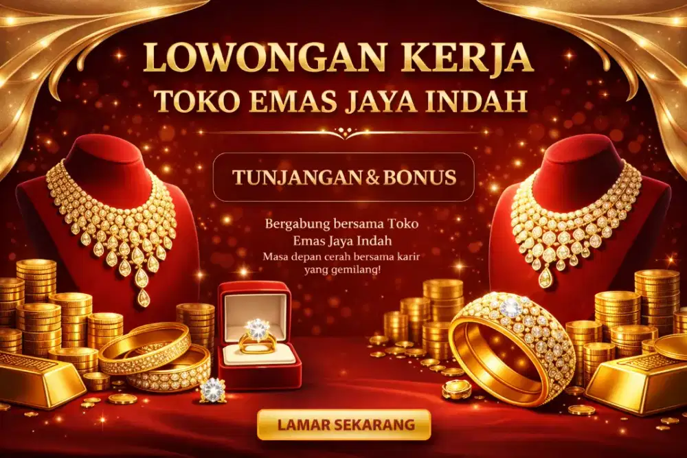 Dibutuhkan segera karyawati toko emas jaya indah