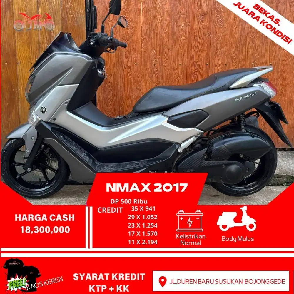 NMAX TAHUN 2017 CREDIT DP CEPER 500 RB HARGA CASH TERMURAH BISA TT