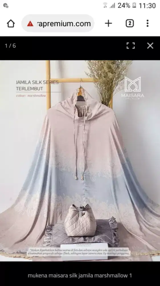 Jual Mukena Maisara Premium Silk Jamila