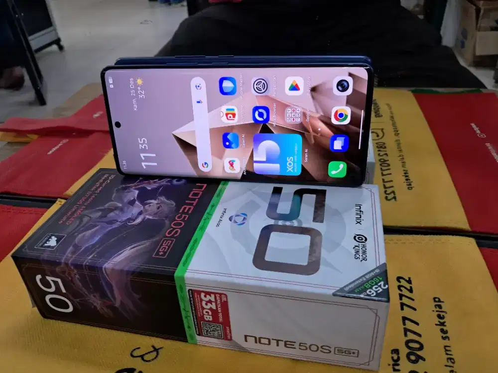 INFINIX Note 50S 5G Ram 8/256 GB mulus no minus lengkap