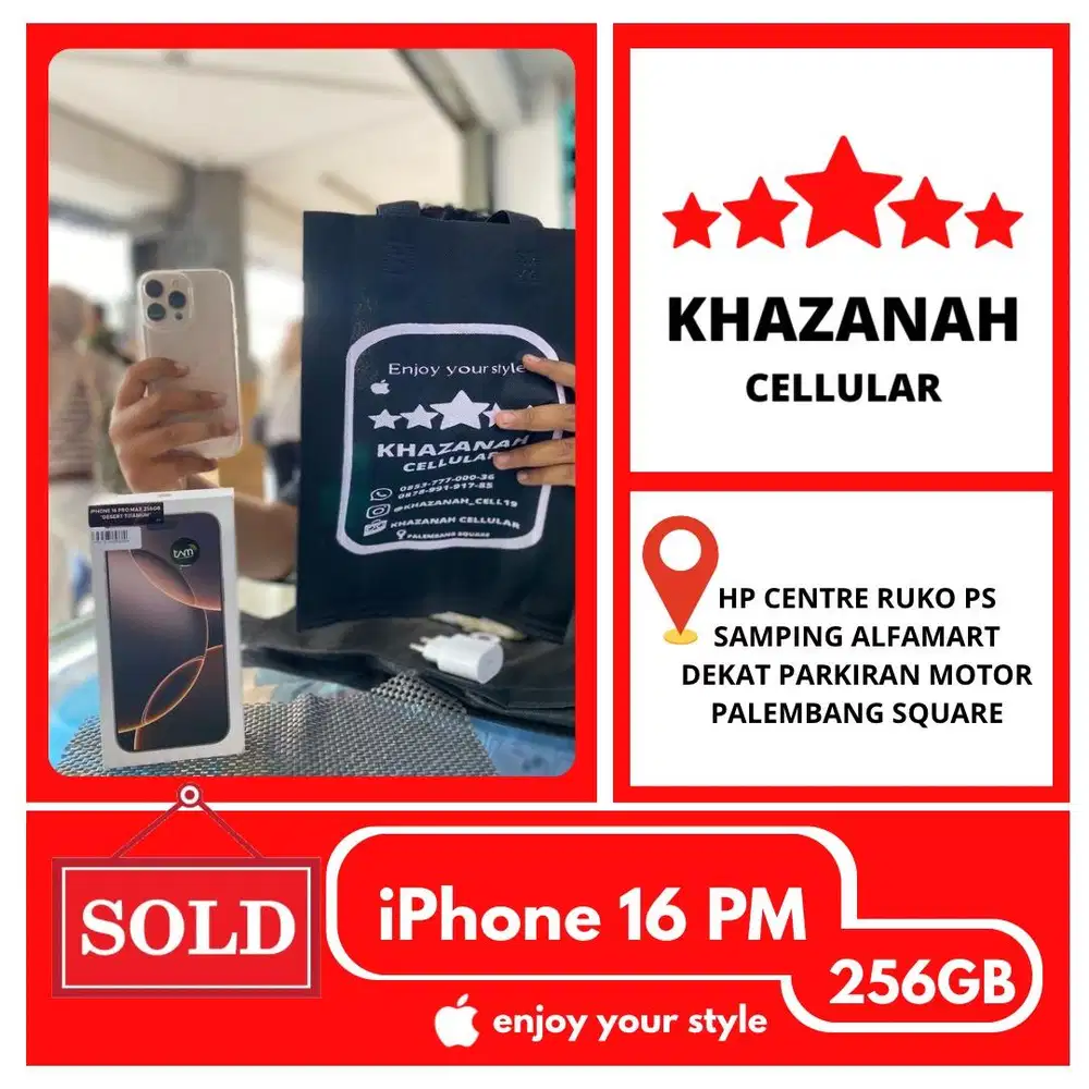 PROMO !! SECOND IPHONE 16 PRO MAX 256GB EKS IBOX