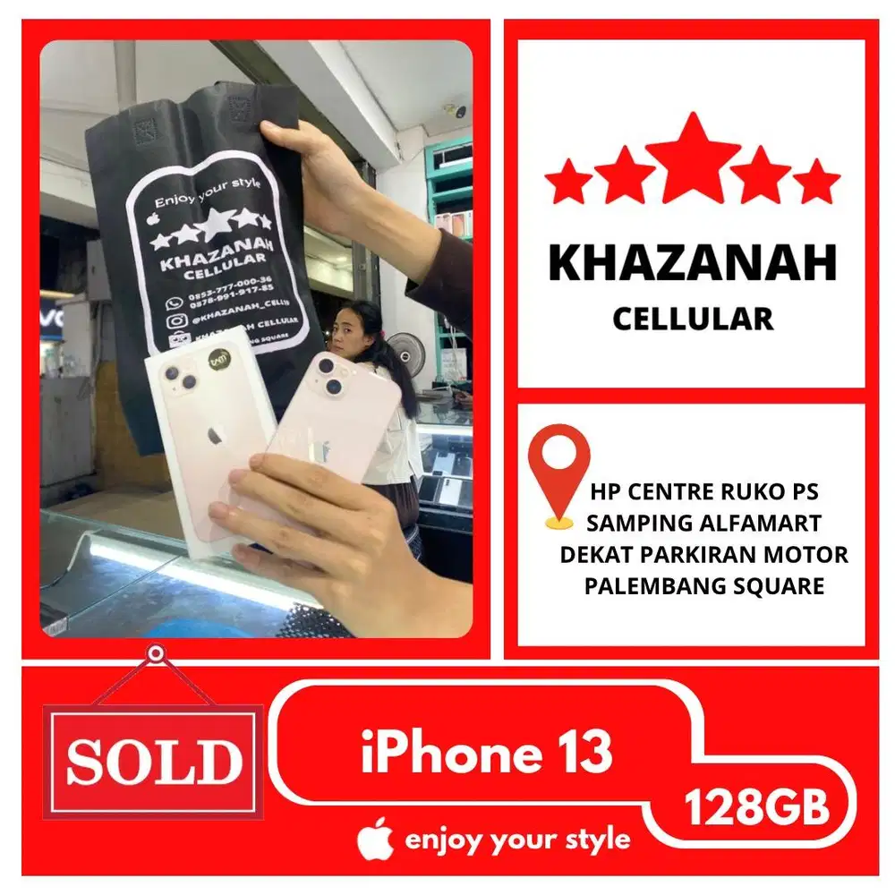 PROMO !! SECOND IPHONE 13 128GB EKS IBOX