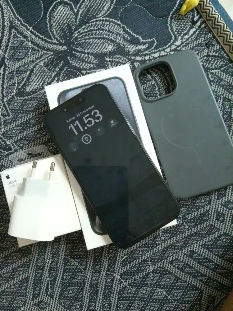 Dijual Iphone 15 promax blue titanium ibo