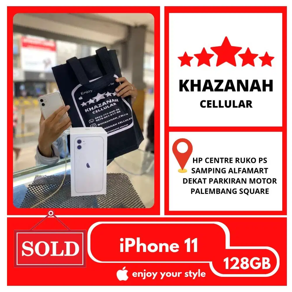 PROMO !! SECOND IPHONE 11 128GB EKS INTER