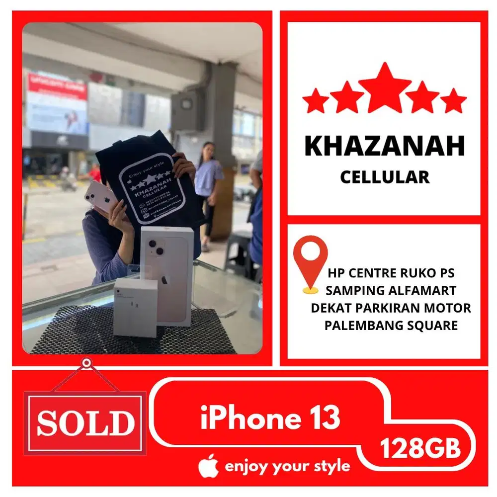 PROMO !! SECOND IPHONE 13 128GB EKS INTER