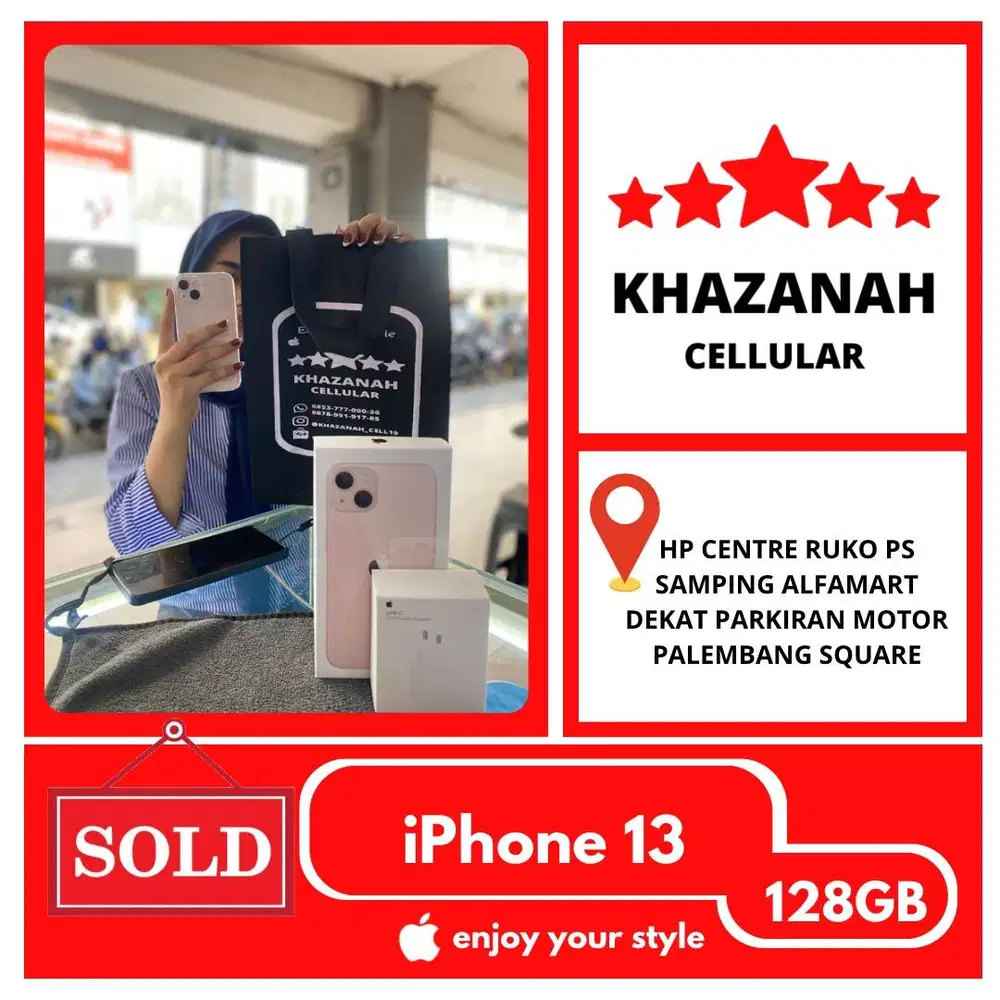 PROMO !! SECOND IPHONE 13 128GB EKS INTER