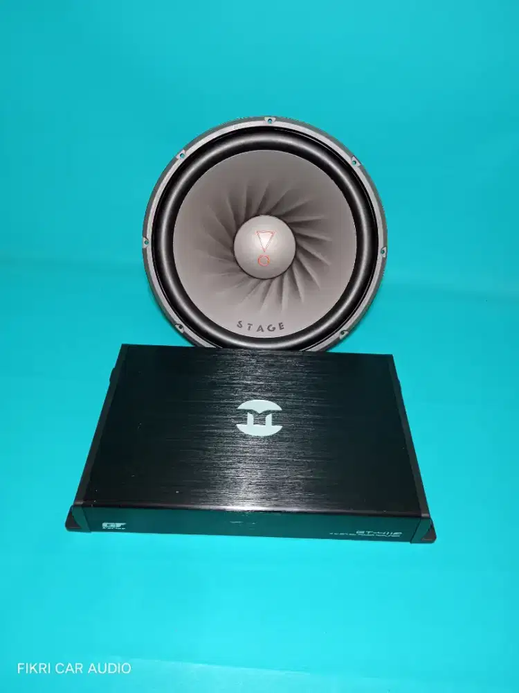 Ples Pasang Power MOMENTUM GT-4112 & Subwoofer JBL seri STAGE 122D 12