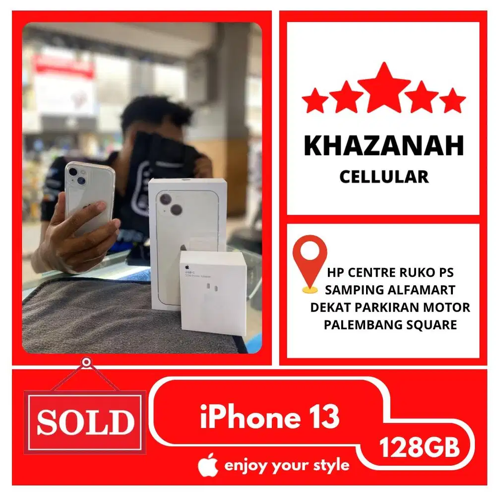 PROMO !! SECOND IPHONE 13 128GB EKS INTER