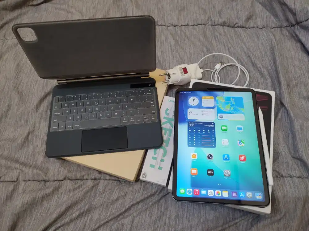 Ipad M1 pro 128gb (3rd) ex inter + pensil + keyboard