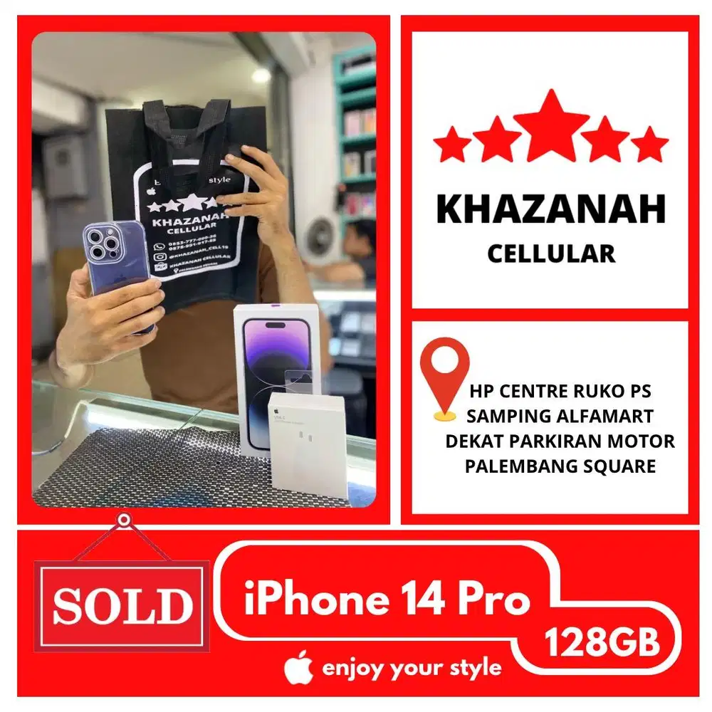 PROMO !! SECOND IPHONE 14 PRO 128GB EKS INTER