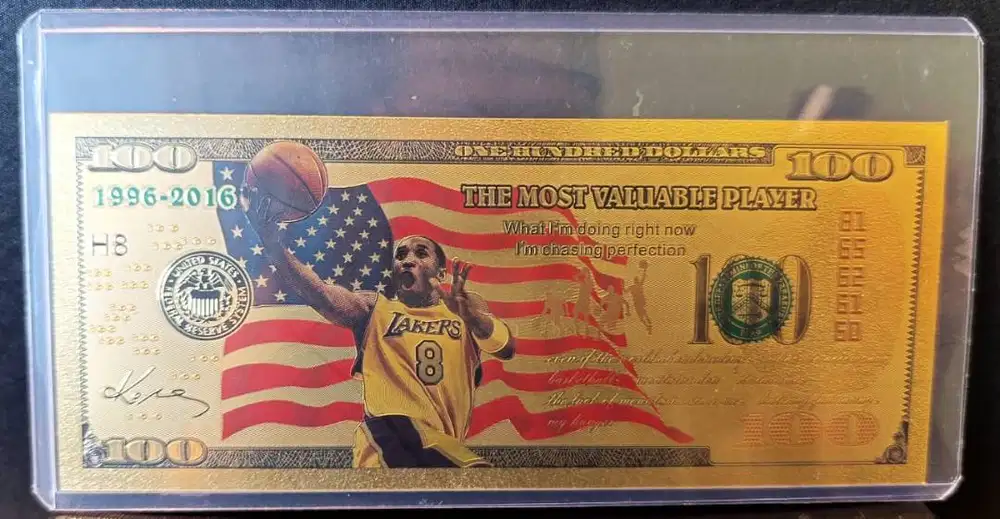 [RARE] Kobe Bryant Gold Leaf Collectible Card - Mamba Edition