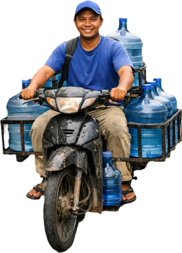 Lowongan kirim air galon isi ulang