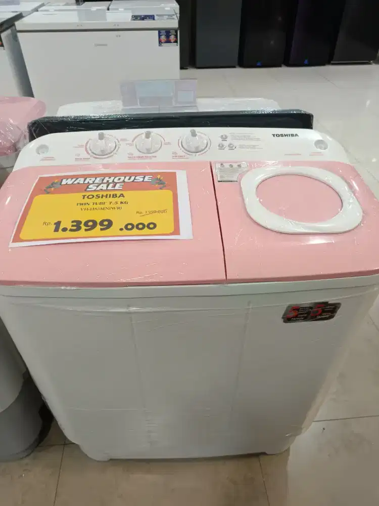 TOSHIBA MESIN CUCI TWIN TUBE 7,5 KG