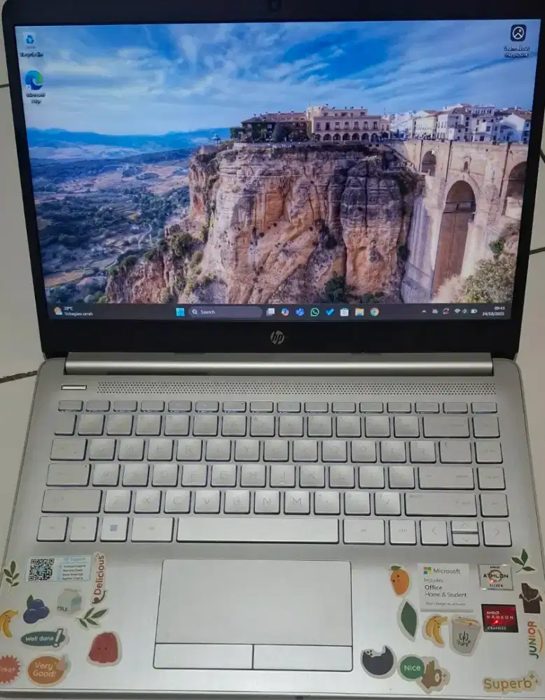 HP 14s AMD Athlon 3050U | SSD 477 GB | Mulus & Siap Pakai