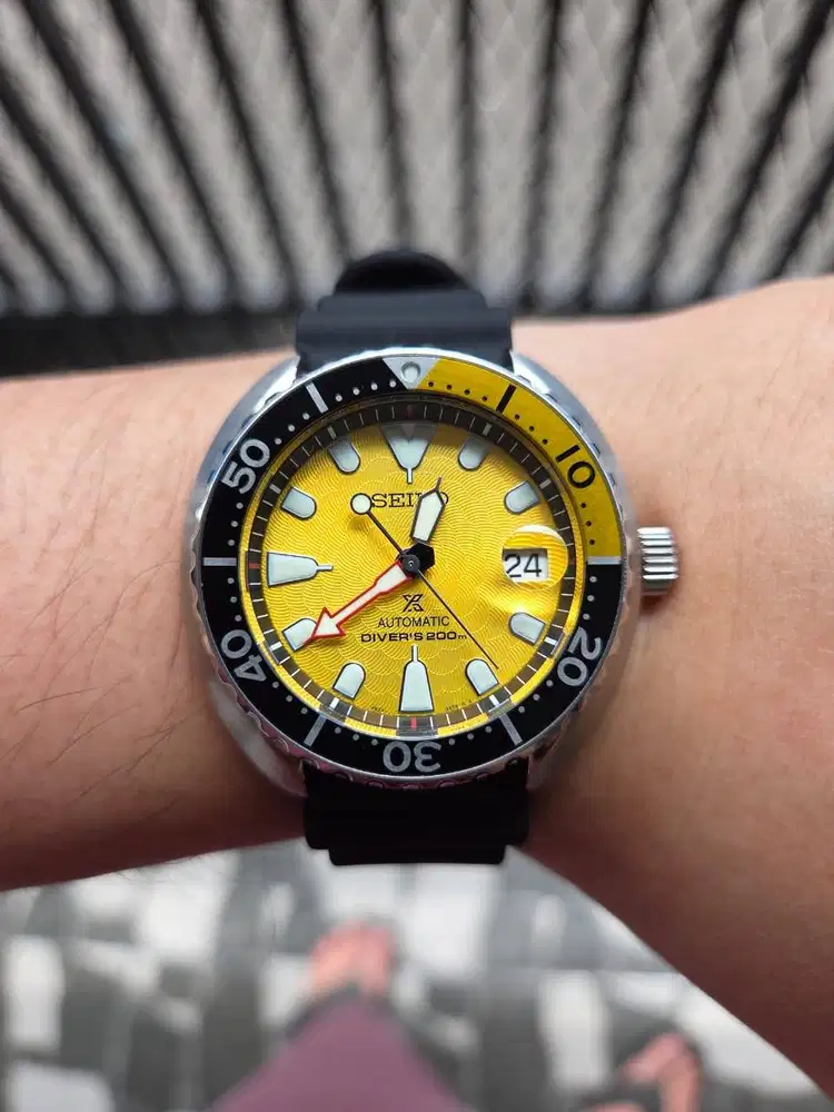 Seiko Prospex Zimbe Yellow Mini Turtle Automatic