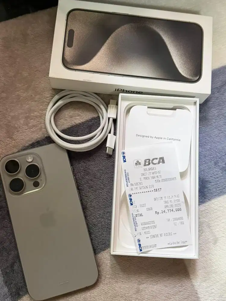 Iphone 15 PRO Natural Titanium 256 GB EX IBOX
